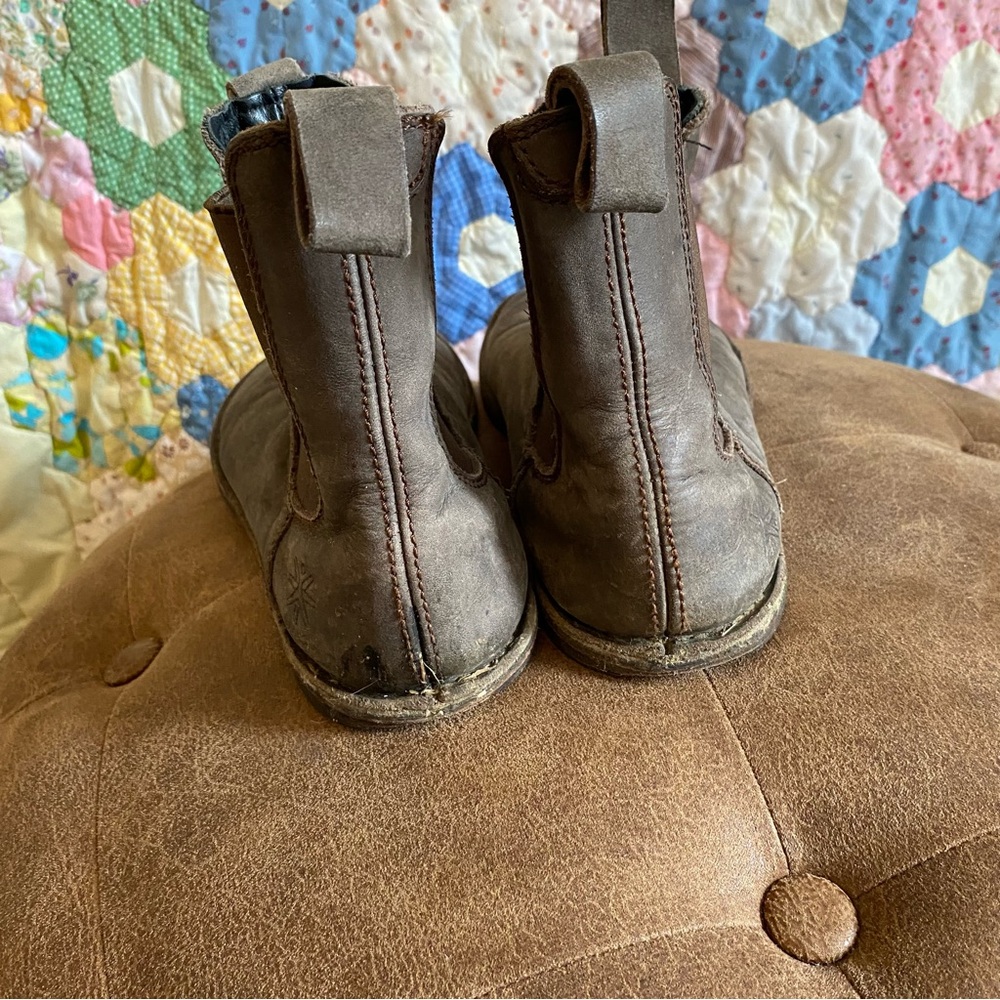 Brown Davinci Leather Boots barefoot Chelsea Boots - Picture 4 of 5